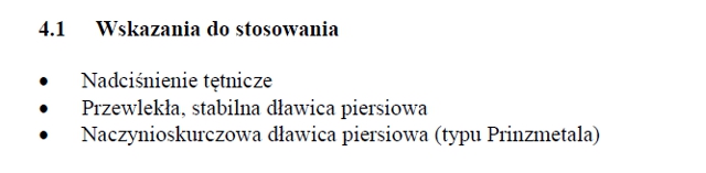 Wskazania wg ChPL