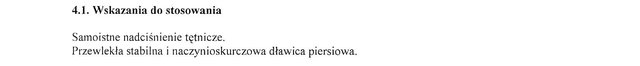 Wskazania wg ChPL