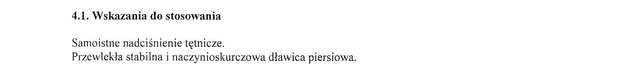 Wskazania wg ChPL