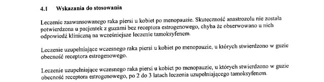 Wskazania wg ChPL