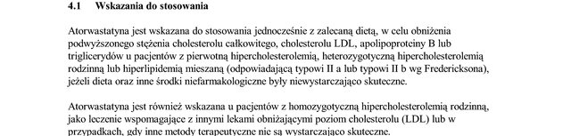 Wskazania wg ChPL