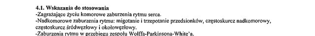 Wskazania wg ChPL