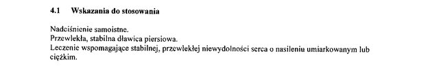 Wskazania wg ChPL