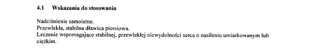 Wskazania wg ChPL