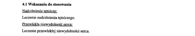 Wskazania wg ChPL