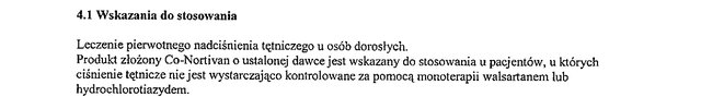 Wskazania wg ChPL