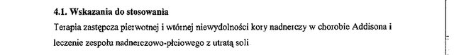 Wskazania wg ChPL