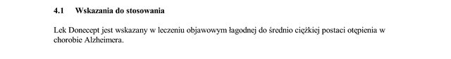 Wskazania wg ChPL