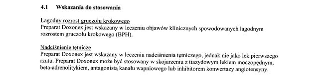 Wskazania wg ChPL