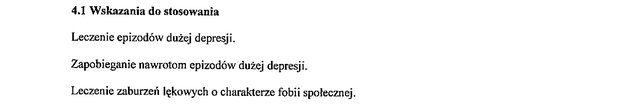 Wskazania wg ChPL