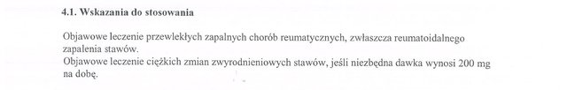 Wskazania wg ChPL