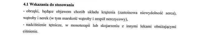 Wskazania wg ChPL