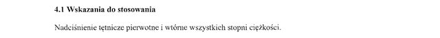 Wskazania wg ChPL