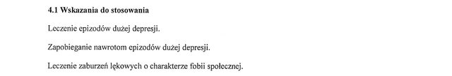 Wskazania wg ChPL