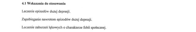 Wskazania wg ChPL