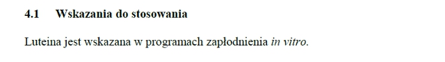 Wskazania wg ChPL
