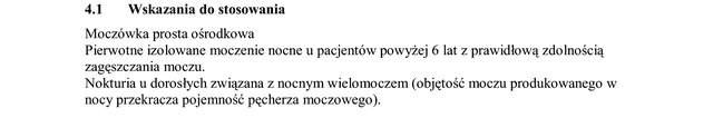Wskazania wg ChPL