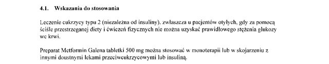 Wskazania wg ChPL
