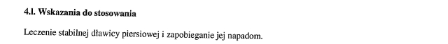 Wskazania wg ChPL