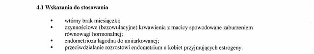Wskazania wg ChPL