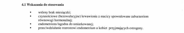 Wskazania wg ChPL