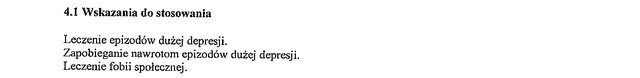 Wskazania wg ChPL