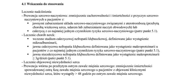 Wskazania wg ChPL