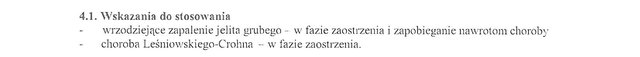 Wskazania wg ChPL