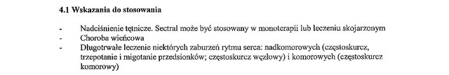 Wskazania wg ChPL