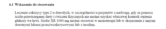 Wskazania wg ChPL