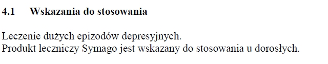 Wskazania wg ChPL