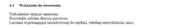 Wskazania wg ChPL