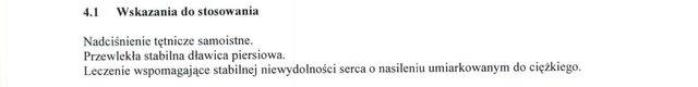 Wskazania wg ChPL