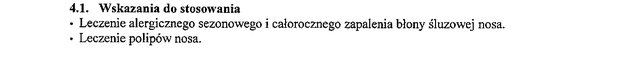 Wskazania wg ChPL