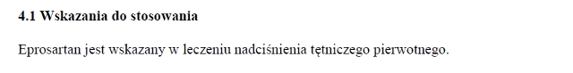 Wskazania wg ChPL