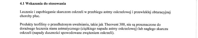 Wskazania wg ChPL