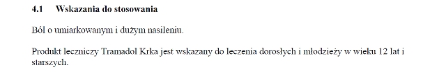 Wskazania wg ChPL