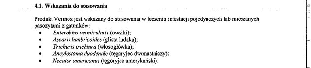 Wskazania wg ChPL