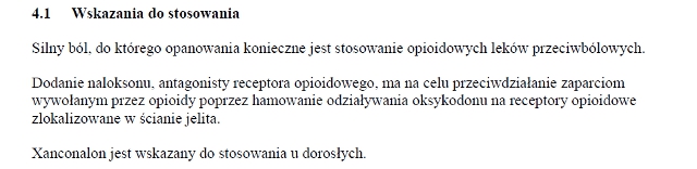 Wskazania wg ChPL